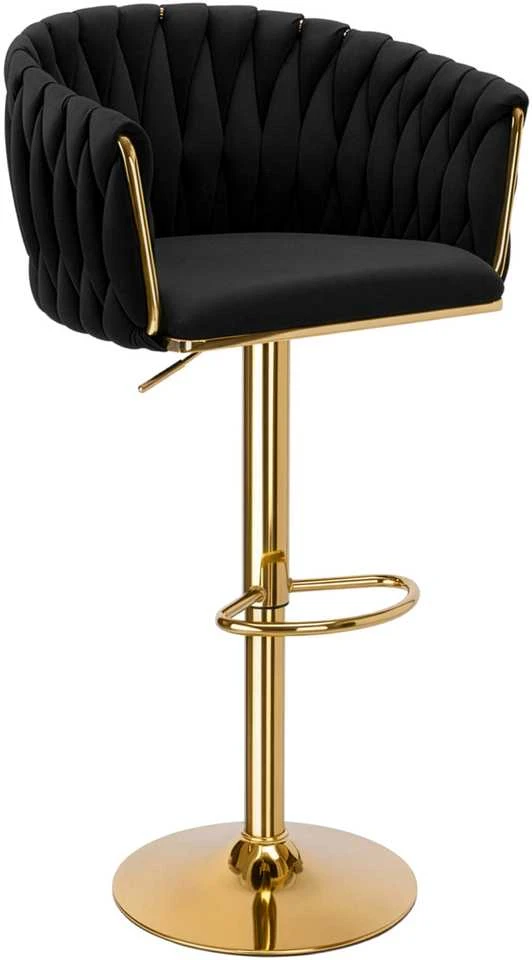Baro kėdė Cofton Gold Juodas Velvet