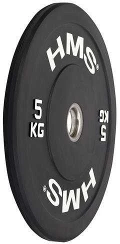 BBR05 JUODOS OLYMPINĖS PLOKŠTELĖS BUMPERIS 5 KG HMS
