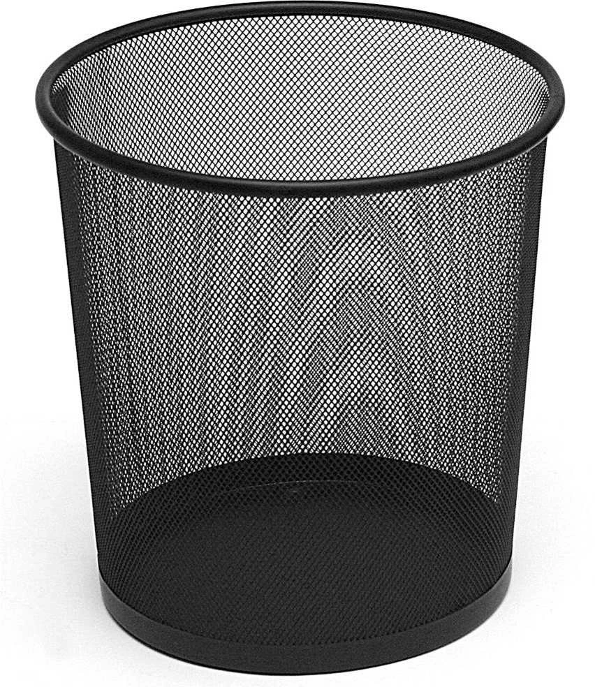 Biuro šiukšlių dėžė metalinė juoda 26x28 cm