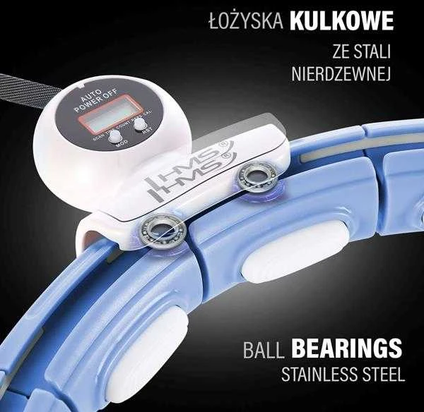 Blue HHM15 HULA HOP Mėlynas SU MAGNETU IR SVORIU + HMS SKAITIKLIS
