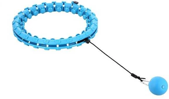 HHW01 Mėlynas HULA HOOP SU RIEŠUTAIS IR HMS SVORIU