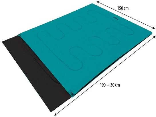 Blue NC2001 Mėlynas DOUBLE SLEEPING BAG NILS STOVYKLĖ