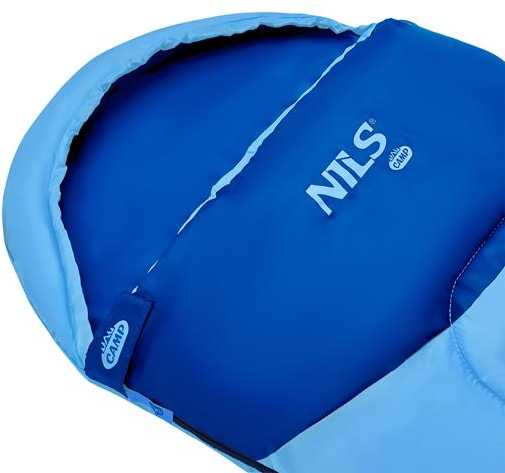 Blue NC2007 Mėlynas SLEEPING BAG JUNIOR NILS STOVYKLA