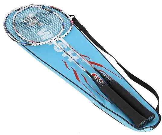 Blue STEELTEC 9K BADMINTON RAKETĖS RAUDONAS+Mėlynas WISH