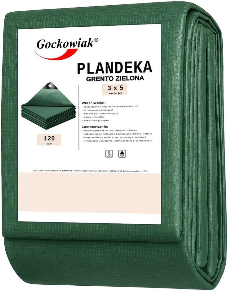 Brezentas 3x5m žalias GRENTO 120GSM