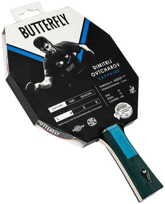 BUTTERFLY Ovtcharov Sapphire stalo teniso raketė