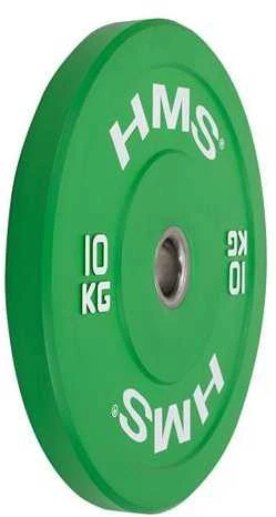 CBR10 Žalias OLYMPIC BUMPER PLATE 10 KG HMS