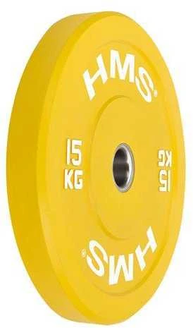 CBR15 GELTONAS OLIMPINIS PLOKŠTELĖS BUMPERIS 15 KG HMS
