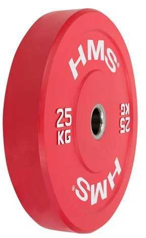 CBR25 Raudonas OLYMPIC BUMPER PLATE 25 KG HMS