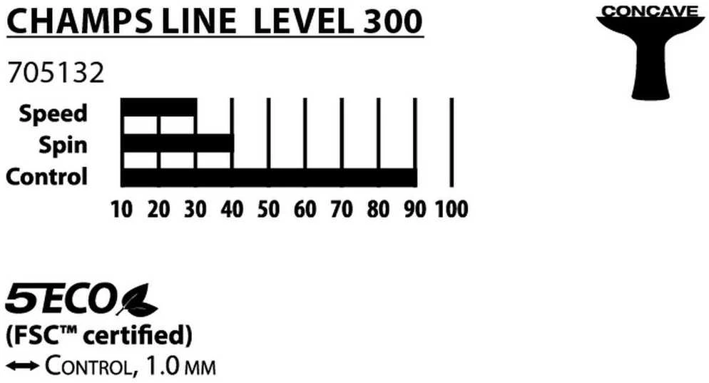 CHAMPS LINE 300 FSC FLOWER STALO TENISO RAKETE