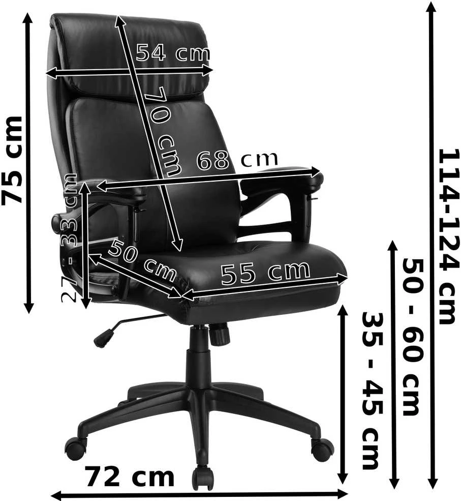 CONCORD 2.0 fotelis biuro kėdė, juoda