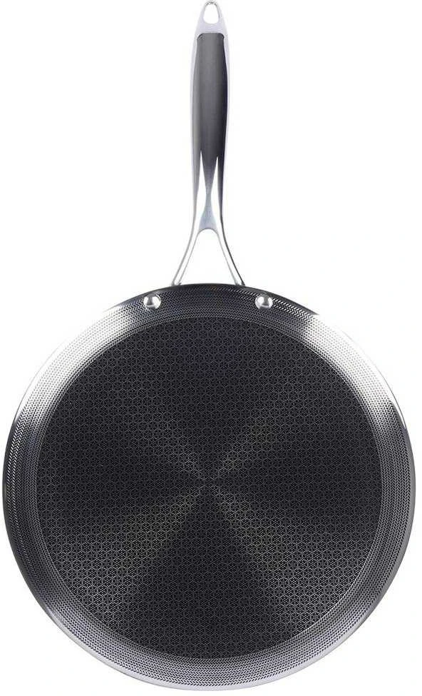 COOKCELL HYBRYD aukščiausios kokybės nelipni plieninė blynų keptuvė, 29 cm