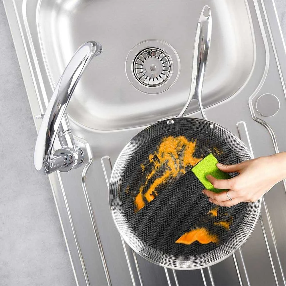 COOKCELL HYBRYD aukščiausios kokybės nelipni plieninė blynų keptuvė, 29 cm