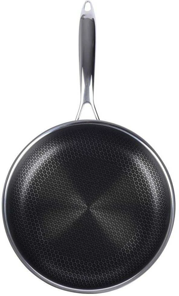 COOKCELL HYBRYD aukščiausios kokybės nelipni plieninė keptuvė, 26 cm gylio