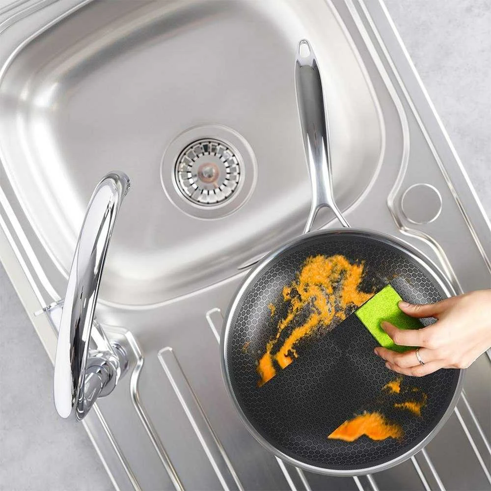 COOKCELL HYBRYD aukščiausios kokybės neprideganti plieninė keptuvė 24 cm