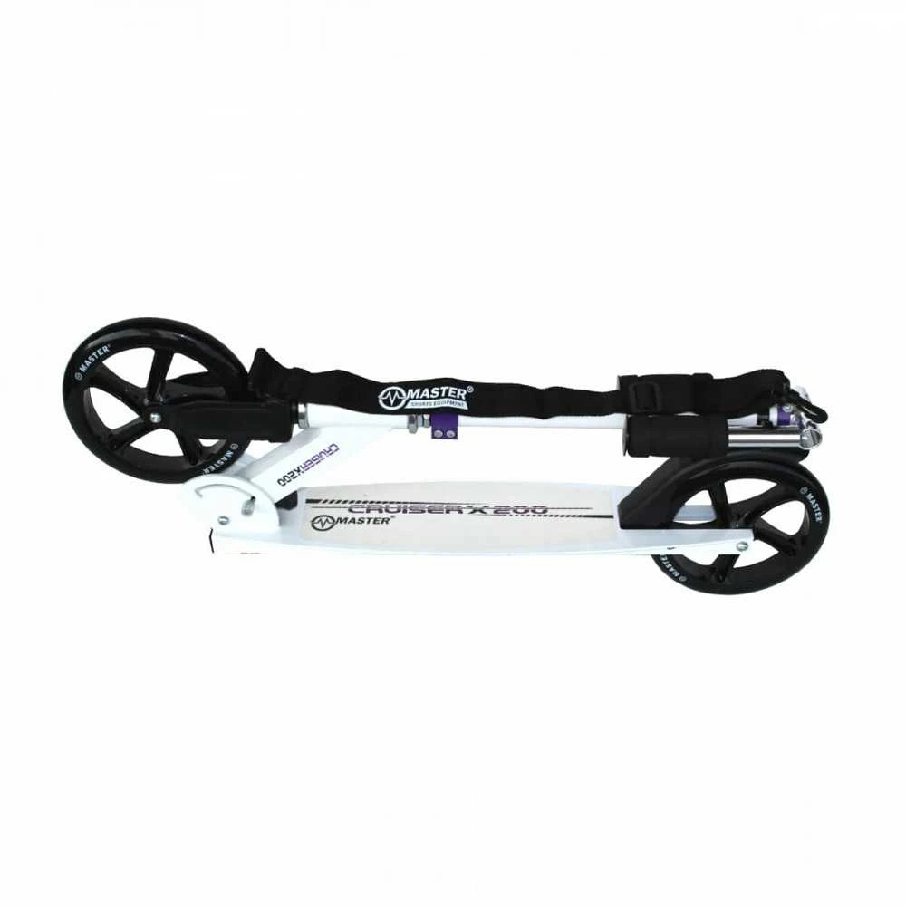 Cruiser Baltas 200 mm sulankstomas motoroleris