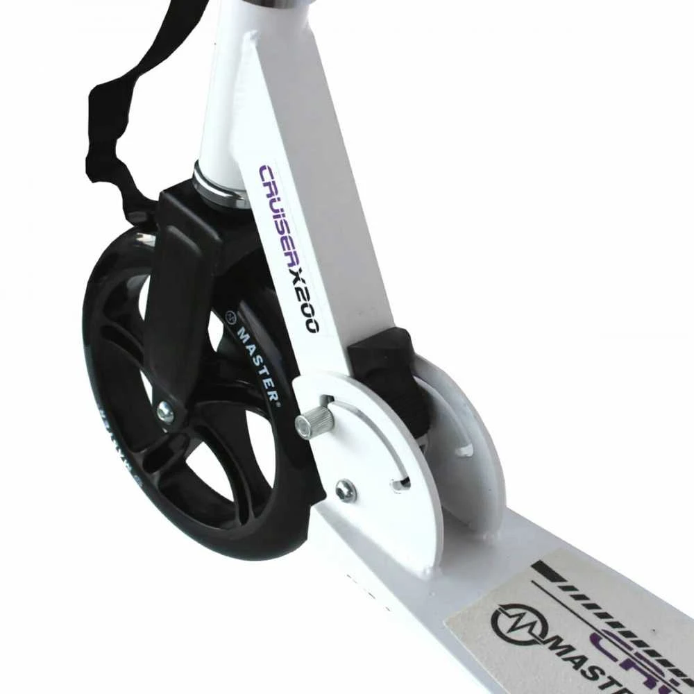 Cruiser Baltas 200 mm sulankstomas motoroleris