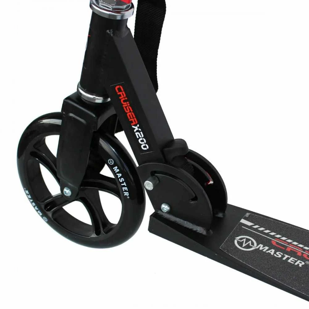 Cruiser Juodas 200 mm sulankstomas motoroleris