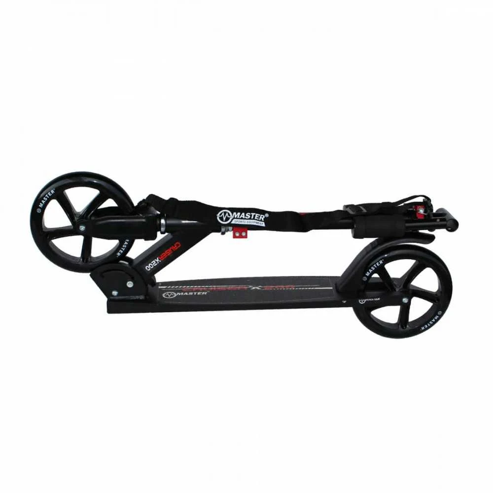 Cruiser Juodas 200 mm sulankstomas motoroleris