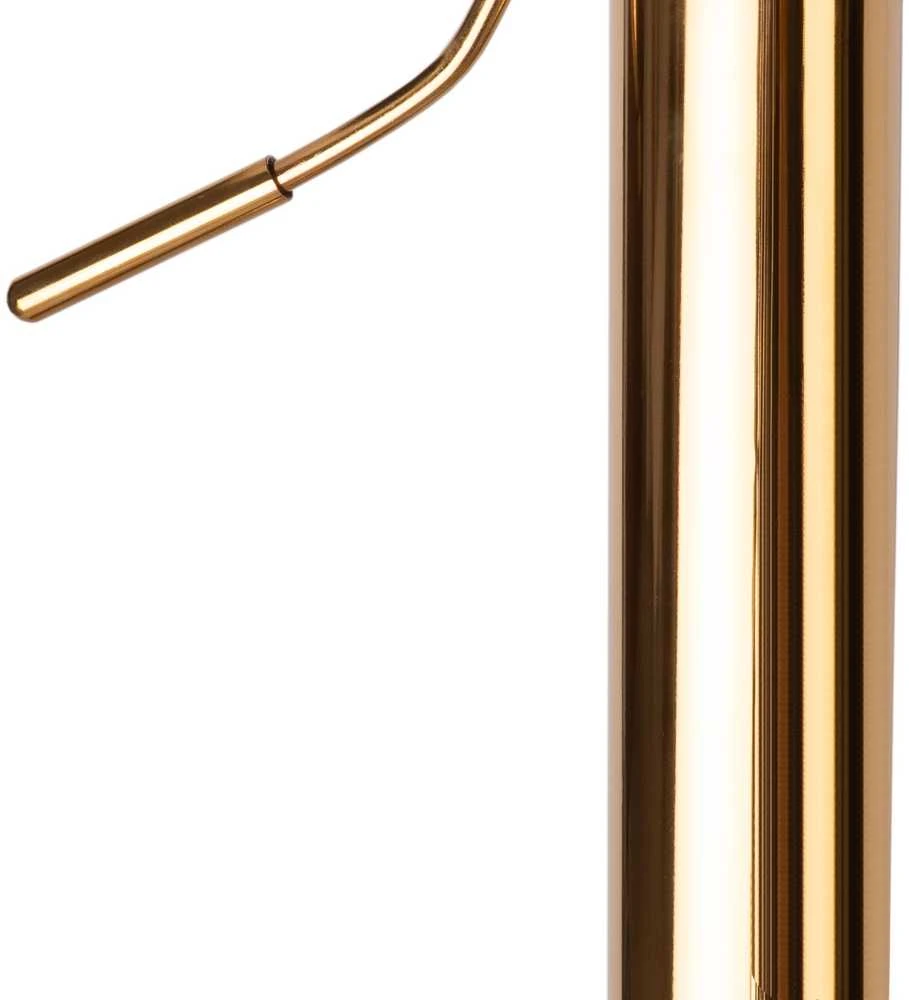 Cydro Gold rusvai gelsvas Velvet baro kėdė