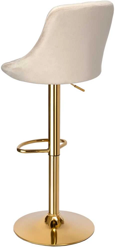Cydro Gold rusvai gelsvas Velvet baro kėdė
