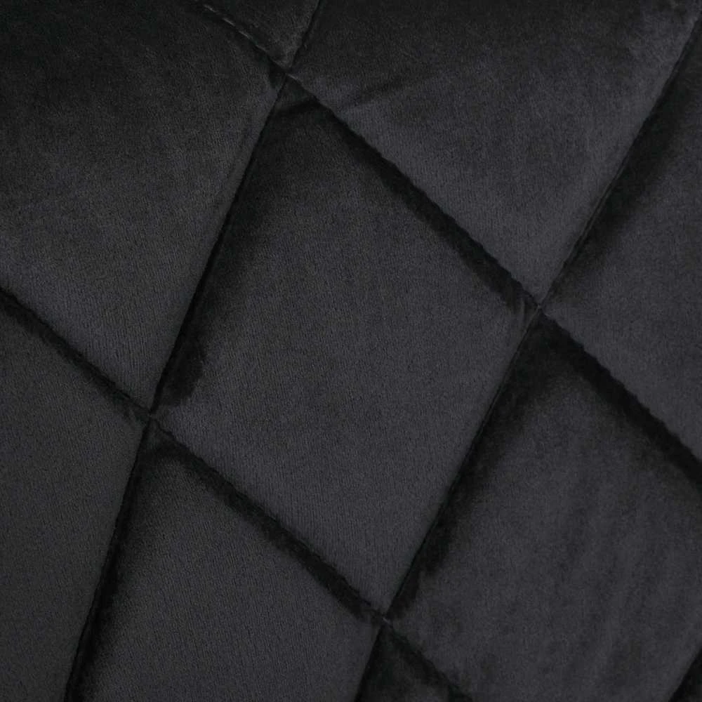 Cydro Juodas baro kėdė, juoda Velvet