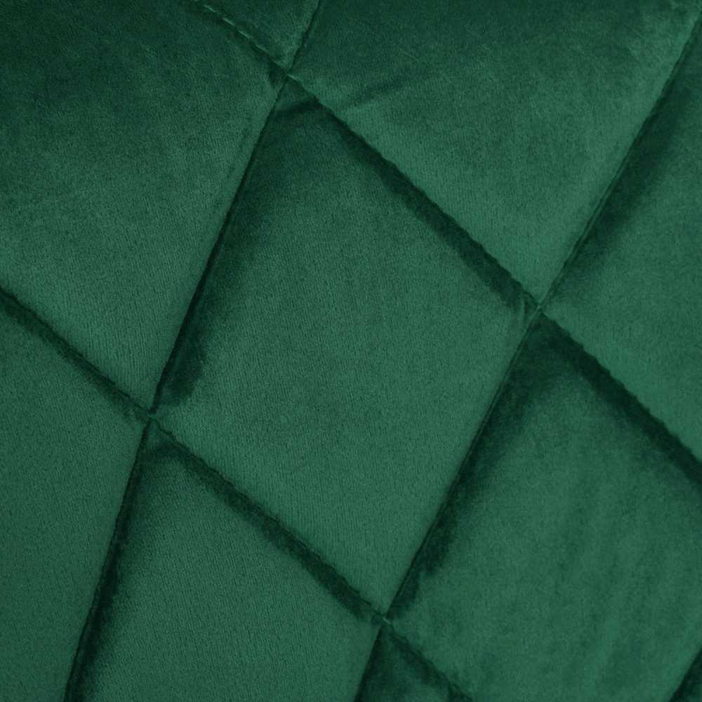 CYDRO Juodas baro kėdė, tamsiai žalia Velvet