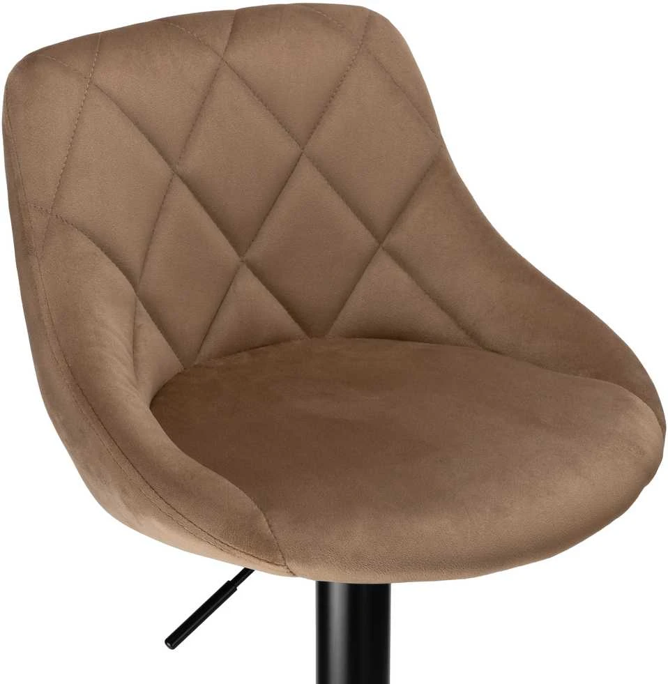 Cydro Juodas Mokka Velvet baro kėdė