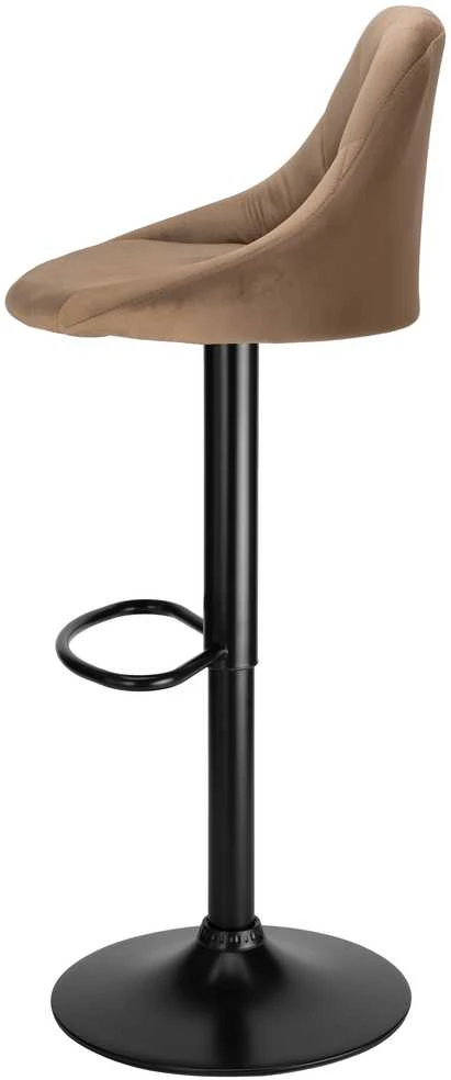 Cydro Juodas Mokka Velvet baro kėdė