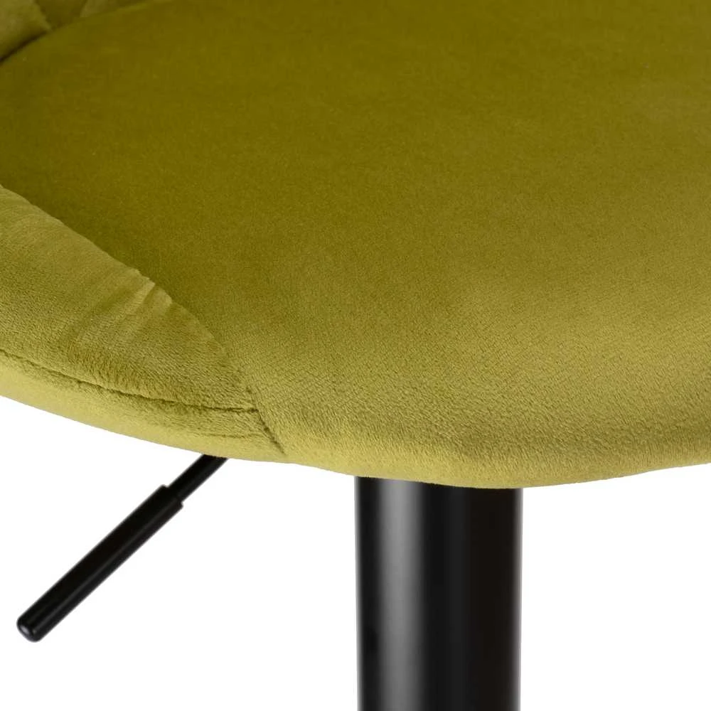 Cydro Juodas Olive Velvet baro kėdė