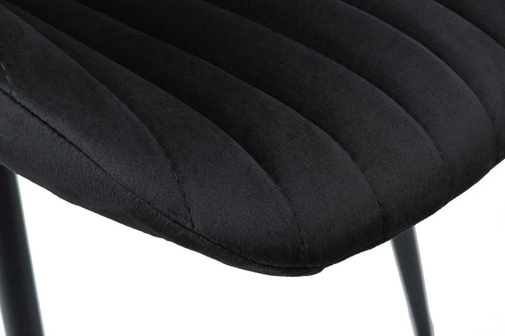DALLAS VELVET juodo aksomo kėdė