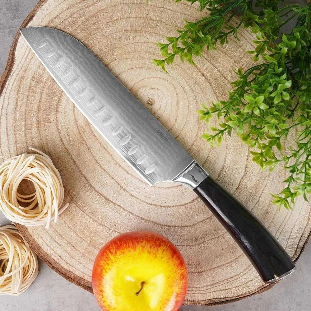 DAMASCUS plieno Santoku peilis, 31 cm