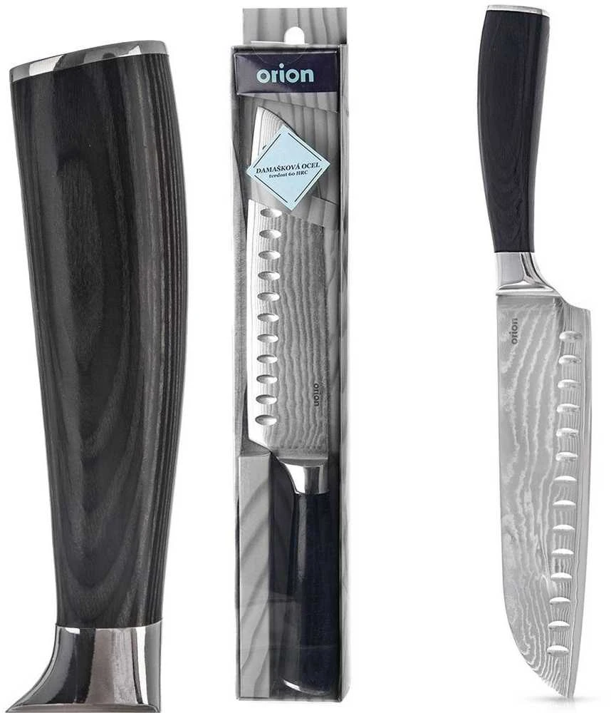 DAMASCUS plieno Santoku peilis, 31 cm