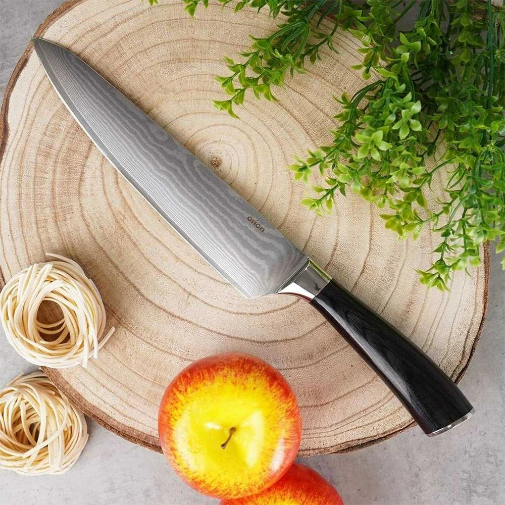 DAMASCUS plieno virėjo peilis, 33,5 cm