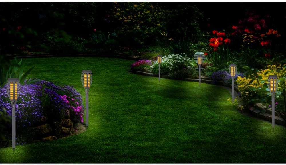 DEKLINIS SAULĖS LEMPAS ŠOKANČIOS LEPSNOS 12 LED SMD 7,5x7,5x46,5cm, PILKA