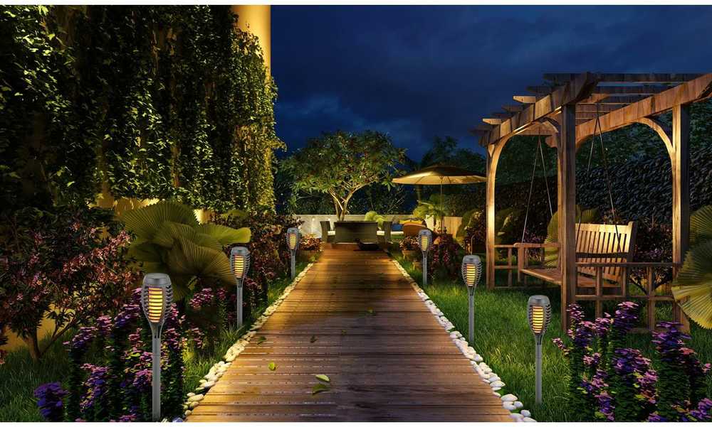 DEKLINIS SAULĖS LEMPAS ŠOKANČIOS LEPSNOS 12 LED SMD 7,5x7,5x46,5cm, PILKA