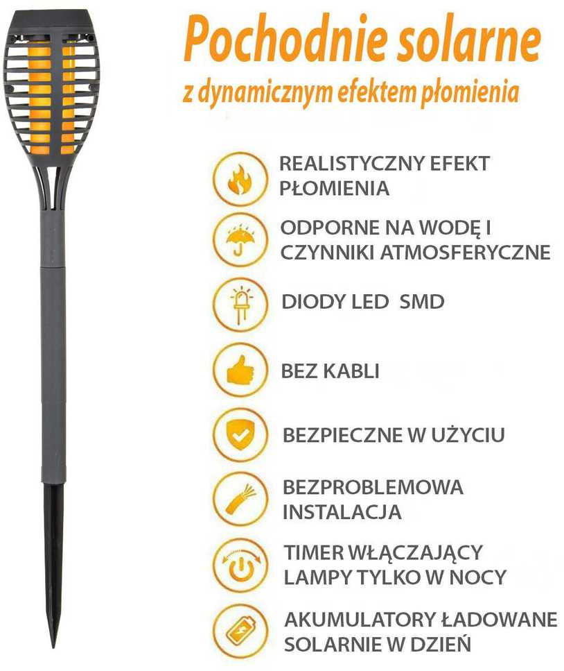 DEKLINIS SAULĖS LEMPAS ŠOKANČIOS LEPSNOS 12 LED SMD 7,5x7,5x46,5cm, PILKA