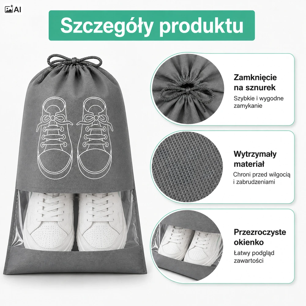 DELGADO batų krepšiai – 10 vnt. rinkinys