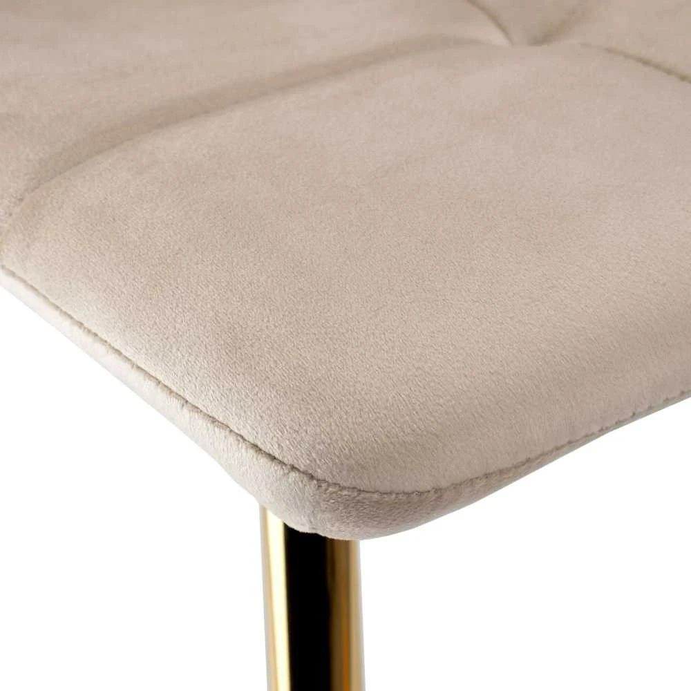 DENVER Velvet Gold rusvai gelsvas kėdė