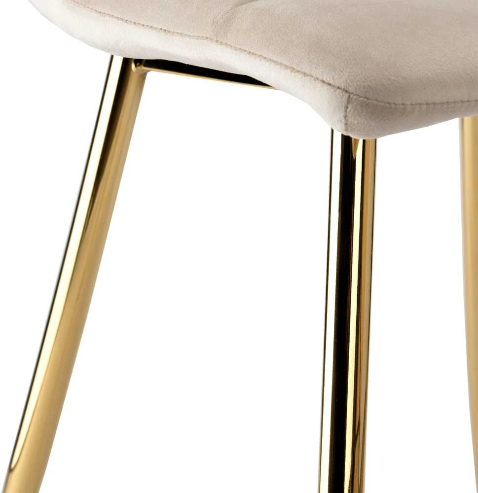 DENVER Velvet Gold rusvai gelsvas kėdė