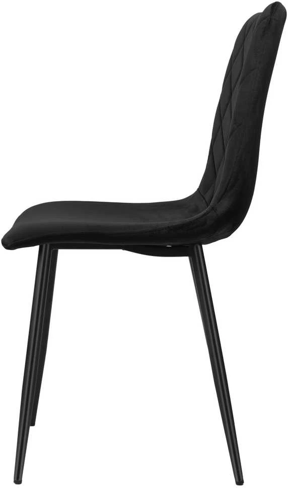 Dexter Velvet juoda minkšta kėdė