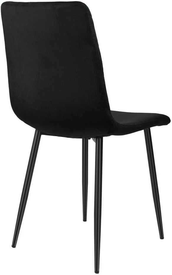 Dexter Velvet juoda minkšta kėdė