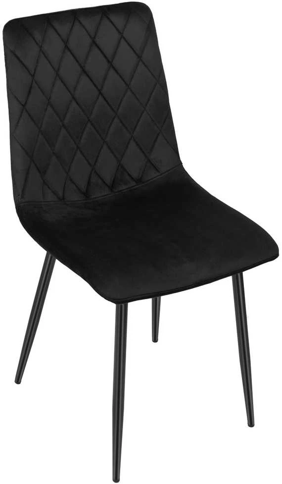 Dexter Velvet juoda minkšta kėdė