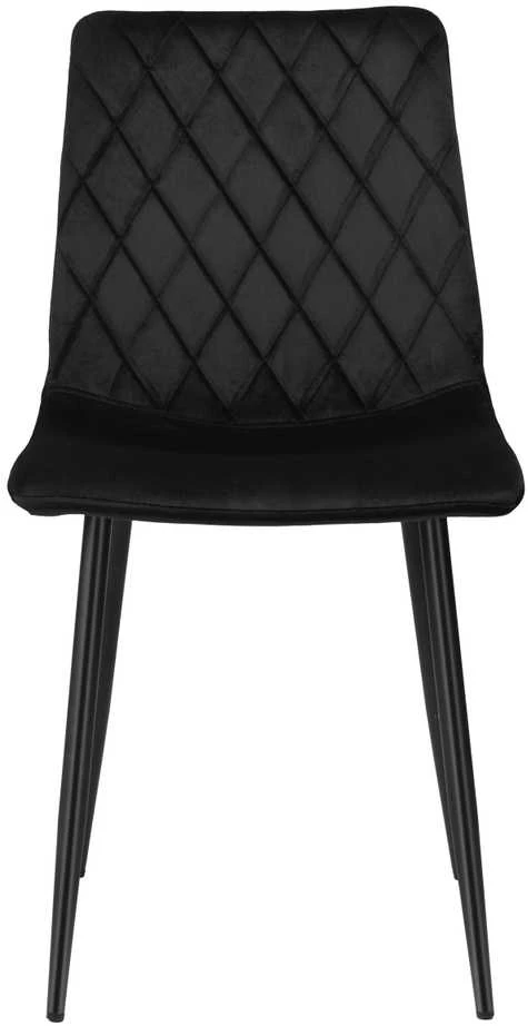 Dexter Velvet juoda minkšta kėdė
