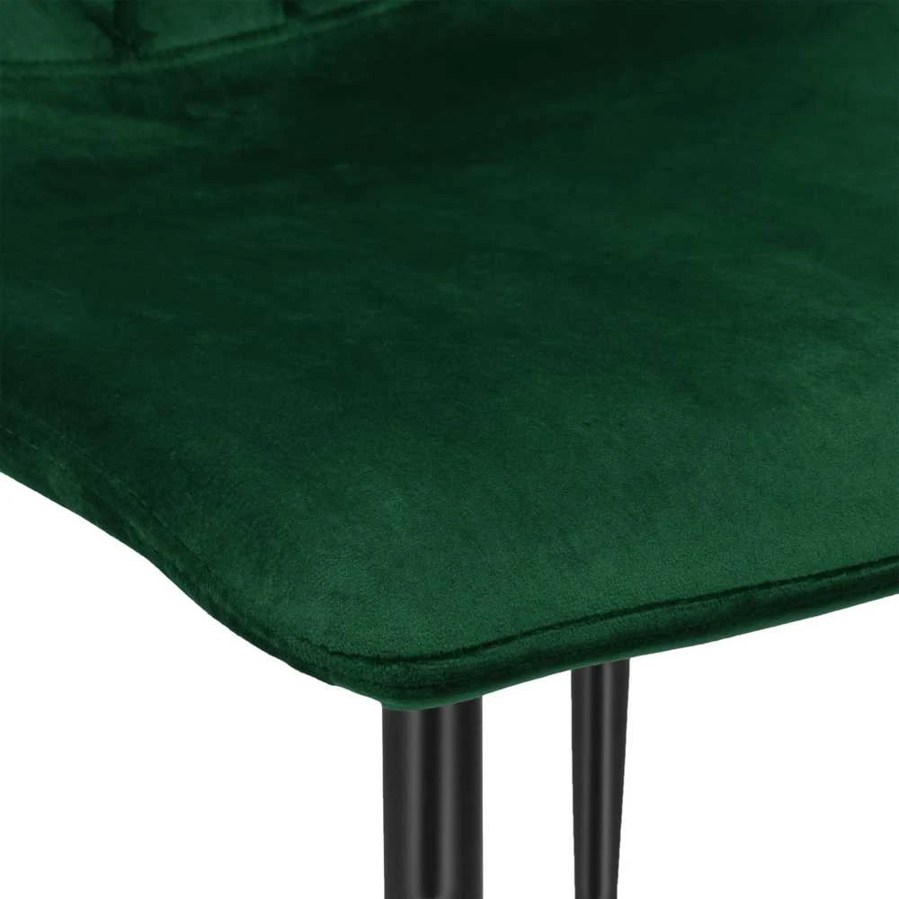 Dexter Velvet tamsiai žalia minkšta kėdė