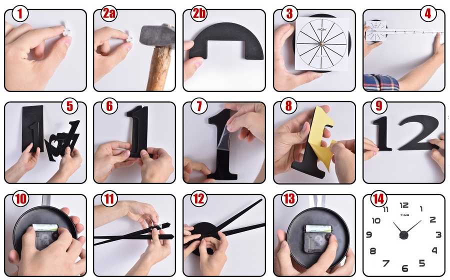 DIY BAST 3D sidabrinis sieninis laikrodis