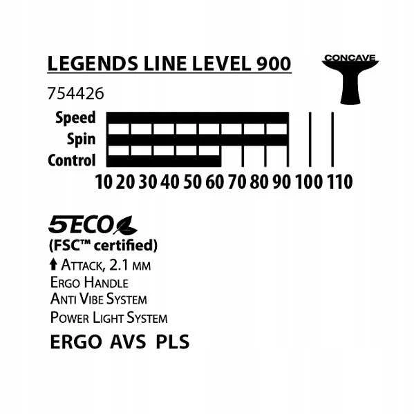 DONIC Legends 900 stalo teniso raketė