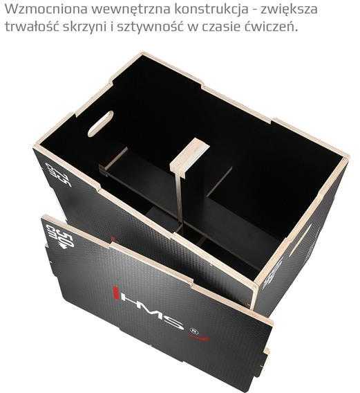 DSC02 SUstiprinta PLIOMETRINĖ DĖŽĖ 750x600x500mm HMS