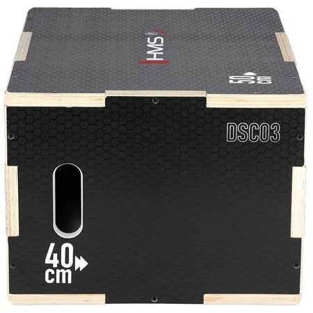 DSC03 PLIOMETRINĖ DĖŽĖ JUODA 500x400x300mm HMS