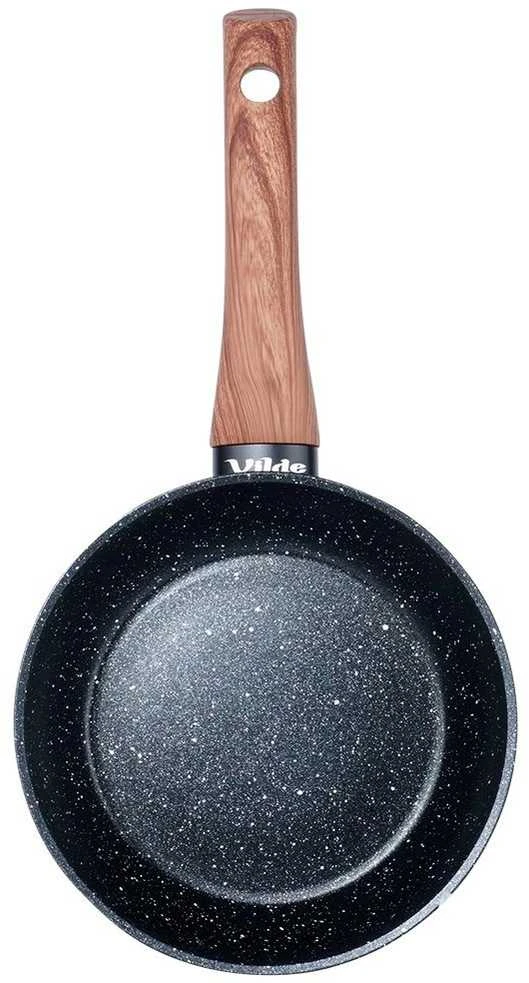 Dujinė indukcinė keptuvė, Granitas, Nelipnus, Tvirtas VILDE, 16 cm